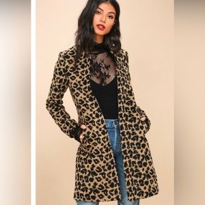 - Leopard print jacket- midi length